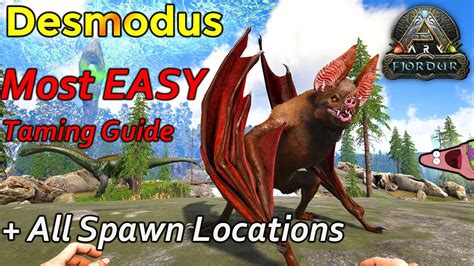 ark fjordur desmodus location|ark desmodus spawn locations.